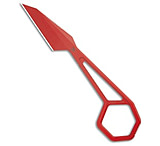 Image of Kansept Knives Kansept Ostap Hel HEX Fixed Blade Neck Knife Red 2.25 G001R1 46C60E56