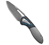 Image of Kansept Knives Kansept Thoth Frame Lock Knife Artic Storm Titanium 3.5 Damascus 690FDF35