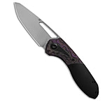 Image of Kansept Knives Kansept Thoth Frame Lock Knife Black SW Ti Purple Haze Carbon Fiber 3.5 Satin 196683FF