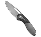 Image of Kansept Knives Kansept Thoth Frame Lock Knife Titanium Twill Carbon Fiber 3.5 Satin AB2B05E5