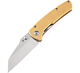 Image of Kansept Knives Main Street Linerlock Brass 3.50 in 154CM Stainless Steel Folding Knife