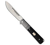 Image of Karbon Knives Flatline Frame Lock Knife Black G-10 3 Satin 154CM 2F1F5AF6