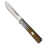 Image of Karbon Knives Flatline Frame Lock Knife Tan G-10 3 Satin 154CM F63919FB
