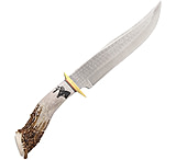 Image of Ken Richardson Knives Horn Bowie Fixed Blade Knife