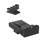 Image of Kensight 1911 LPA Rounded Blade Sight Set w/0.200in Tall Fiber Optic Flat Front Sight w/Ramped Contoured Front
