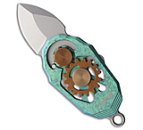 Image of Ketuo Beetle Pocket Knife Crystalized Green Titanium 0.9 Satin M390 51B080B0