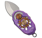 Image of Ketuo Beetle Pocket Knife Crystalized Purple Titanium 0.9 Satin M390 AFA2A60A