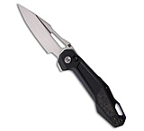 Image of Ketuo Griffin Button Liner/Liner Lock Knife Black G-10 + CF Inlay 3.5 Satin 1796886F