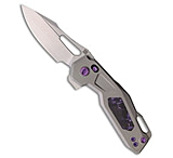 Image of Ketuo Mini Griffin Button Liner Lock Knife Ti/Purple Marbled CF 2.9 Satin A5DB0E75