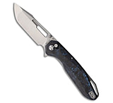 Image of Ketuo Triad V3 Button Liner Lock Knife Blue Marbled CF 3.14 Satin 0F184176