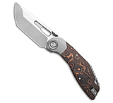Image of Ketuo Yakuza Frame Lock Knife Titanium/Copper Foil Carbon Fiber 3.3 Satin 0EA8A952