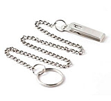 Image of Key-Bak 7403 Pocket Chain Belt Clip Key Holder w/ Split Ring and Chain - Chrome