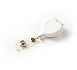 Image of Key-Bak Retract-A-Badge Retractable Reel w/ 36in Cord - Heart Shaped, 5-Pack 