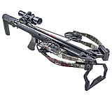 Image of Killer Instinct Furious Pro 9.5 Crossbow w/ Lumix 4 x 32 IR-E Scope, Rope Cocker, String Suppressors, 5-Bolt Quiver, 3 HYPR Bolts and Field Tips, Stick of Rail Lube, True Timber Strata