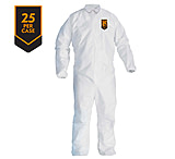 Image of Kimberly Clark KleenGuard A30 Coverall w/Elastic Wrists, Ankles, 25 Pack