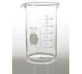 Image of Kimble/Kontes KIMAX Brand Berzelius Beakers, Tall Form, Graduated, Borosilicate Glass 14030 200 With Pouring Spout, Pack of 12