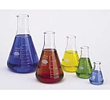 Image of Kimble/Kontes KIMAX Brand Erlenmeyer Flasks, Narrow Mouth, Reinforced Beaded Top, Capacity Scale 26520 1, Case