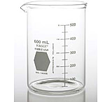 Image of Kimble/Kontes KIMAX Brand Heavy-Duty Beakers, Low Form, Double Scale, Borosilicate Glass 14005 600, Pack of 6