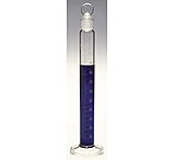 Image of Kimble/Kontes KIMAX Brand Single Metric Scale Graduated Cylinders, Class A, Serialized and Certified, with Glass Stoppers 20036 100, Pack