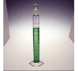 Image of Kimble/Kontes KIMAX Brand Single Metric Scale Graduated Cylinders, Class B, with Glass Stoppers 20039 50, Pack of 4