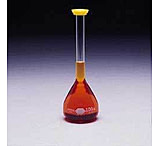 Image of Kimble/Kontes KIMAX Brand Volumetric Flasks with Snap Cap, Class A 28008 10, Case of 12