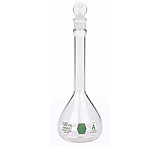 Image of Kimble/Kontes KIMAX Volumetric Flask with [ST] Glass Stopper, Cool Green Tint, Class A, Kimble Chase 28014E 1000