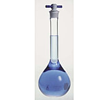 Image of Kimble/Kontes KIMAX Volumetric Flasks with Color-Coded PTFE [ST] Stopper, Class A, Kimble Chase 28014F 200