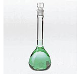 Image of Kimble/Kontes KIMAX Volumetric Flasks with [ST] Glass Stopper, Class A, Serialized and Certified, Kimble Chase 28017 50