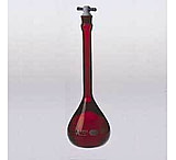 Image of Kimble/Kontes KIMAX Volumetric Flasks with [ST] PTFE Stopper, RAY-SORB, Class A, Kimble Chase 28016 500