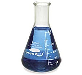Image of Kimble/Kontes Erlenmeyer Flasks, Narrow Mouth, Reinforced Beaded Top, Capacity Scale VW26500 125, Pack of 12