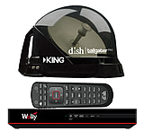 Image of KING DISH Tailgater Pro Premium Satellite Portable TV Antenna w/DISH Wally HD Receiver
