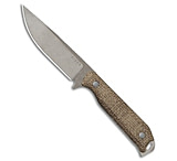 Image of Kizer Cutlery Begleiter Fixed Blade Knife Burlap Micarta 3.7 Gray SW 956392FF