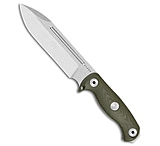Image of Kizer Cutlery Drop Bear Fix 7 Fixed Blade Knife Green Micarta 6.5 Stonewash 4CF2CC33