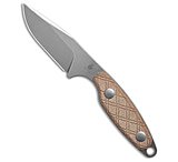 Image of Kizer Cutlery Kizer Derek Sharon Muskrat Fixed Blade Knife Brown Micarta 3.1 Stonewash 8C653C6E