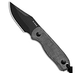 Image of Kizer Cutlery Kizer Drop Bear Clip Point Fixed Blade Knife Black Micarta 2.6 Black 1202A2FB