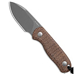 Image of Kizer Cutlery Kizer Drop Bear Drop Point Fixed Blade Knife Burlap Micarta 2.6 Stonewash CB24E1F6