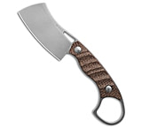 Image of Kizer Cutlery Kizer Little Rhino Fixed Blade Knife Burlap Micarta 2.7 SW AEB-L 1065A4 A1312332