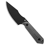 Image of Kizer Cutlery Kizer Maverick Customs Harpoon Fixed Blade Knife Black Micarta 3.75 Black 10V 24E640DD