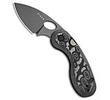 Image of Kizer Cutlery Kizer Microbe Button Liner Lock Knife Vortex Micarta 2.2 Gray SW 14C28N D84717EB