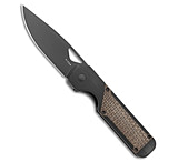 Image of Kizer Cutlery Kizer Militaw Liner Lock Knife Black G-10 Burlap Micarta 3.4 Black V3634A1 B68D807F