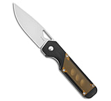 Image of Kizer Cutlery Kizer Militaw Liner Lock Knife Black G-10 PEI Inlay 3.4 Satin V3634C1 0190417B
