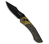Image of Kizer Cutlery Kizer Mini Mystic Clutch Lock Knife PEI + Burlap Micarta 3.2 Black SW V3636C1 4A28FE7C