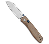 Image of Kizer Cutlery Kizer Renissance Button Liner Lock Knife Brown Norplex Micarta 3.1 Satin 1B586CBE