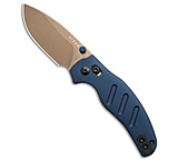 Image of Kizer Cutlery Kizer Sheepdog Clutch Lock Knife Drop Point Blue Aluminum PVD 08F8C07E