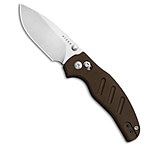 Image of Kizer Cutlery Kizer Sheepdog Drop Point Clutch Lock Knife Brown Norplex Micarta 3 Satin F152613A
