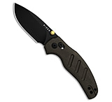 Image of Kizer Cutlery Kizer Sheepdog Drop Point Clutch Lock Knife Brown Richlite 3 Black PVD 4CEF2E02
