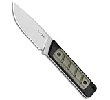 Image of Kizer Cutlery Kizer Smolt Fixed Blade Knife Black G-10/Green Micarta 2.9 Satin 1063A6 45234BD7