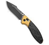 Image of Kizer Cutlery Kizer Staffi Clutch Lock Knife Gold Ti + Carbon Fiber 3.3 Black 70189D85