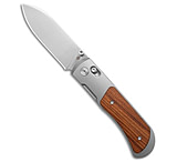 Image of Kizer Cutlery Kizer Tycho Clutch Lock Knife Titanium/Mkuruti Wood 3.1 Satin Ki4761A1 6DD8F641