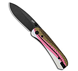 Image of KNAFS Lander 1 Liner Lock Knife Rainbow Trout Printed G-10 2.75 Black SW BD7CA4E1